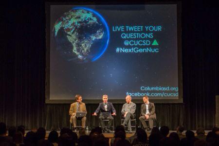 DawnWells_'s tweet photo. #ThankYou #BillNye and all our speakers for a great talk and fantastic discussion about #NextGenNuc @Columbia @CUCSD http://t.co/qMeIVlTsxk