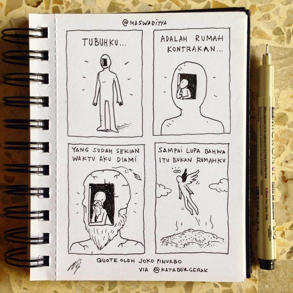 maswaditya's tweet photo. Rumah Kontrakan! #lemesintangan #beranimenggambar #komikwadit @katabergerak http://t.co/qKoaeabZZl