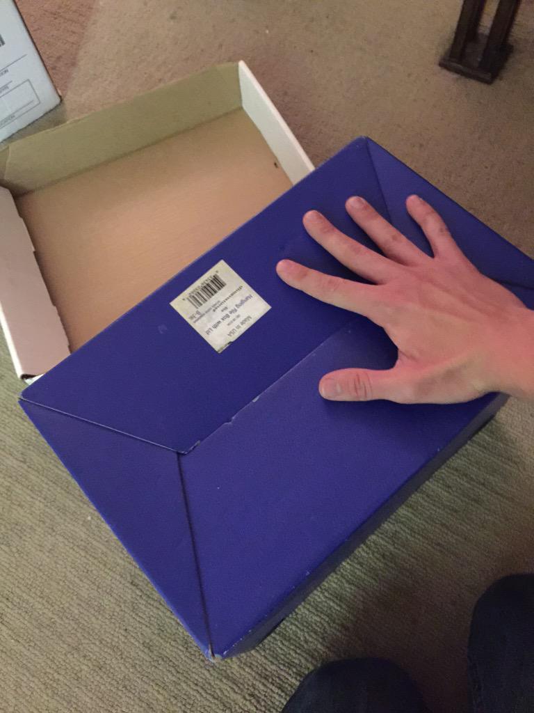 Jhall411's tweet photo. Bird is in the box http://t.co/7iQ4uXbxZx