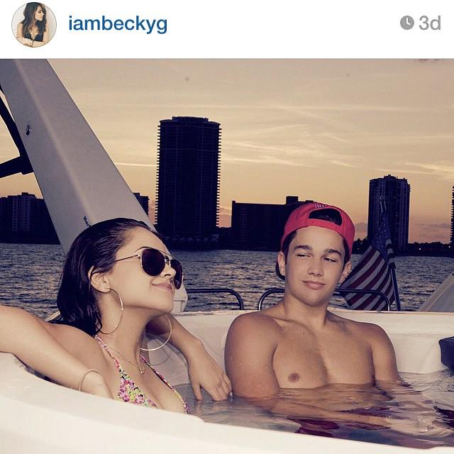 LossipOfficial's tweet photo. How cute are @iambeckyg and Austin Mahone?! Catch the deets of their latest 😘 on Lossip's … http://t.co/7wOC4M7VPl http://t.co/amsLrZ54rq