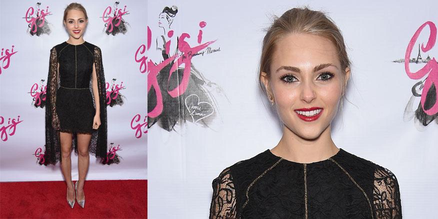 .<a href="/robbannasophia/">AnnaSophia Robb</a> is our style superhero for pulling off a <a href="/SophiaKah/">Sophia Kah</a> cape dress at <a href="/GigiOnBroadway/">GIGI</a> #lookoftheday