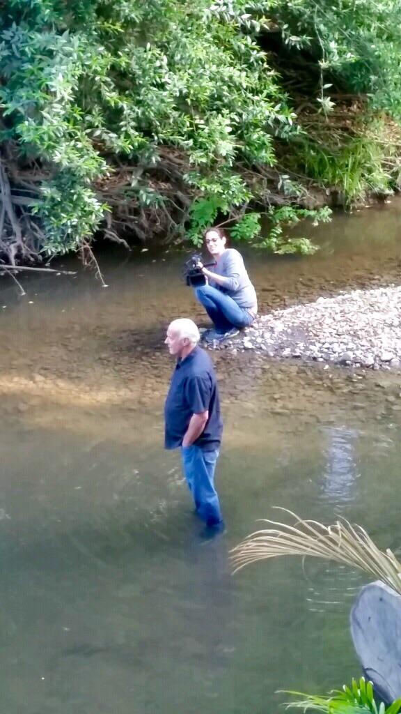 Sometimes shooting this doc means good excuses to walk thru knee high creeks in your jeans &amp; sneakers.