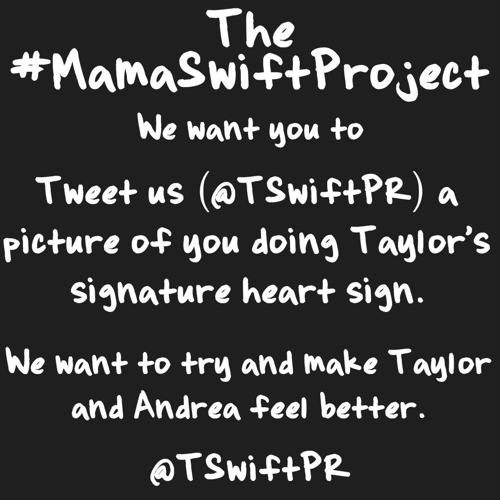 SwiftlyMatched's tweet image. Spread the word &amp;lt;3 #MamaSwiftProject #PrayForMamaSwift #MamaSwiftStayStrong #SwiftStrong  @taylorswift13