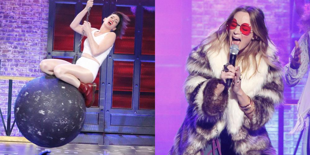 JustJared's tweet image. You NEED to watch this!!! Full video of Anne Hathaway &amp;amp; Emily Blunt's #LipSyncBattle: jus.tj/i2b