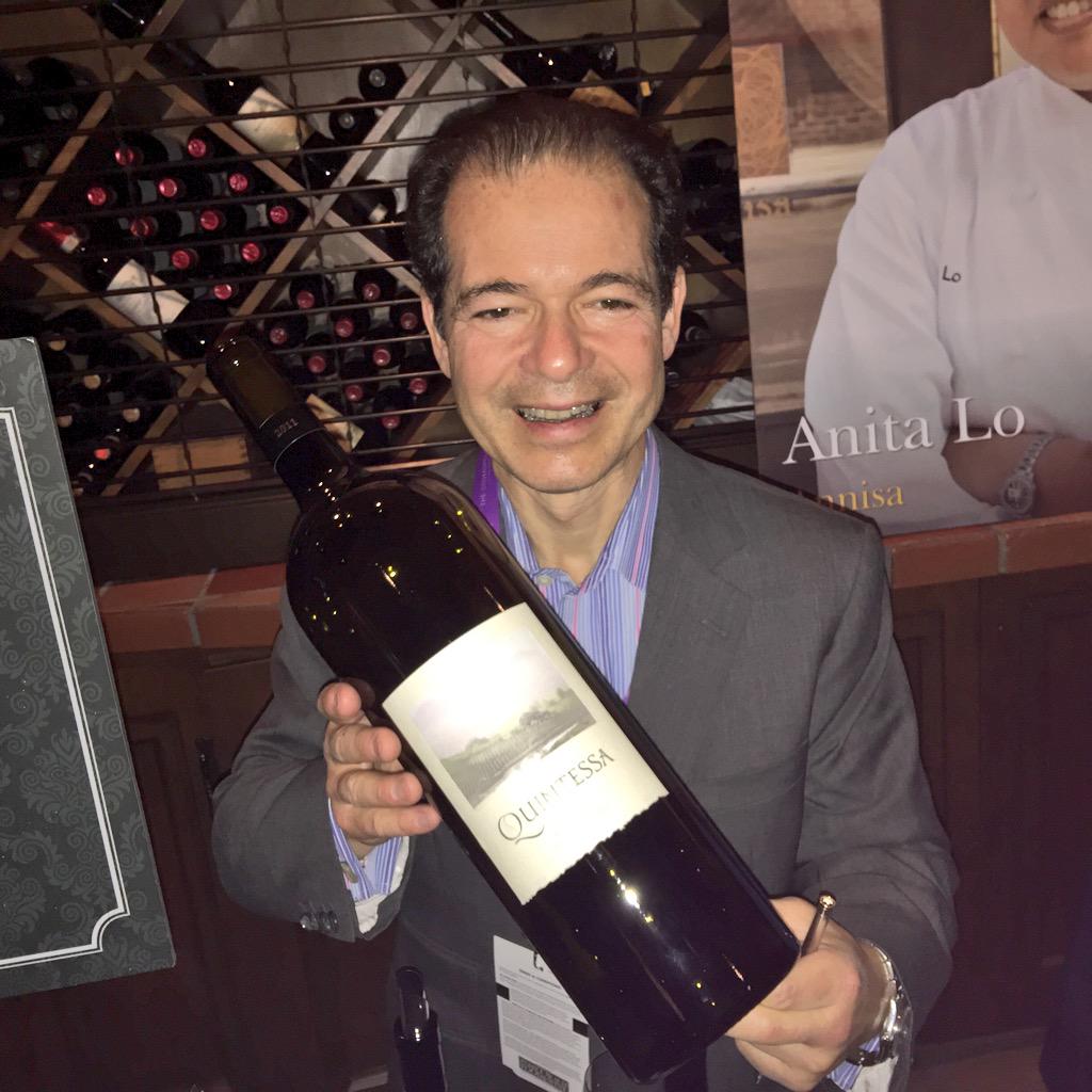 DepLifestyleMag's tweet photo. Thank you this legendary MS #LarryStone for signing our book tonight and the generous pour of @QuintessaWinery wine! http://t.co/a7SlgCKrnE