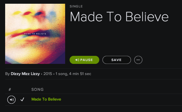 Dagens track.... #madetobelieve #dizzymizzlizzy #takrock og så starter touren i aften