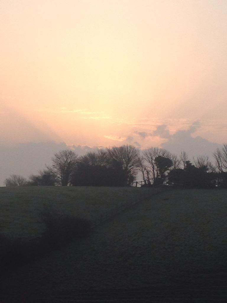 Hopefully it's going to be another lovely day, the first signs are promising . . .