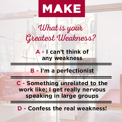 What do you feel is the best approach for this dreaded interview question and why? #makebusinesshub