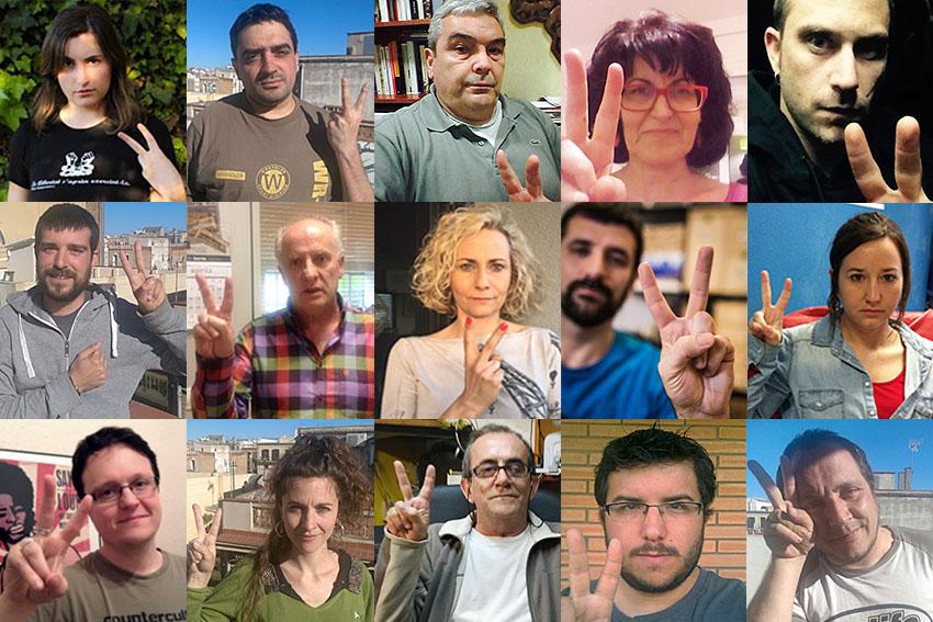 La_Directa's tweet photo. Veus amb #VdeVinader https://t.co/q752VXEZPG Memòria i homenatge d'una quinzena de persones vinculades al periodista http://t.co/mAKHlEg3Wh