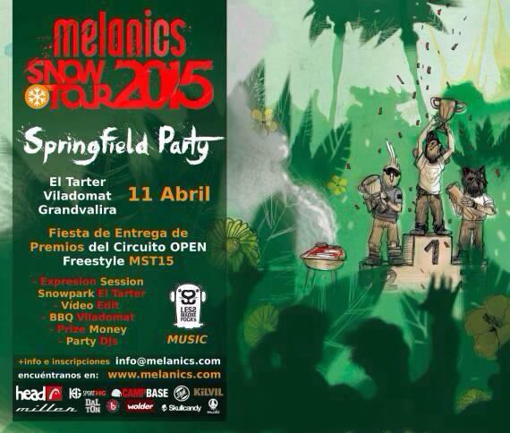 melanics_com's tweet photo. [#MST15] Mañana es el gran día. La #SpringfieldParty os espera en @granvalira 

http://t.co/HRgXp8IKFO

#Melanics http://t.co/T3pwNeKHUe