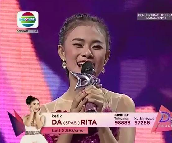 "@IndosiarID: Jangan lupa dukung <a href="/da2_rita/">Rita</a> ya supaya tetap melaju terus di #DAcademy2 "