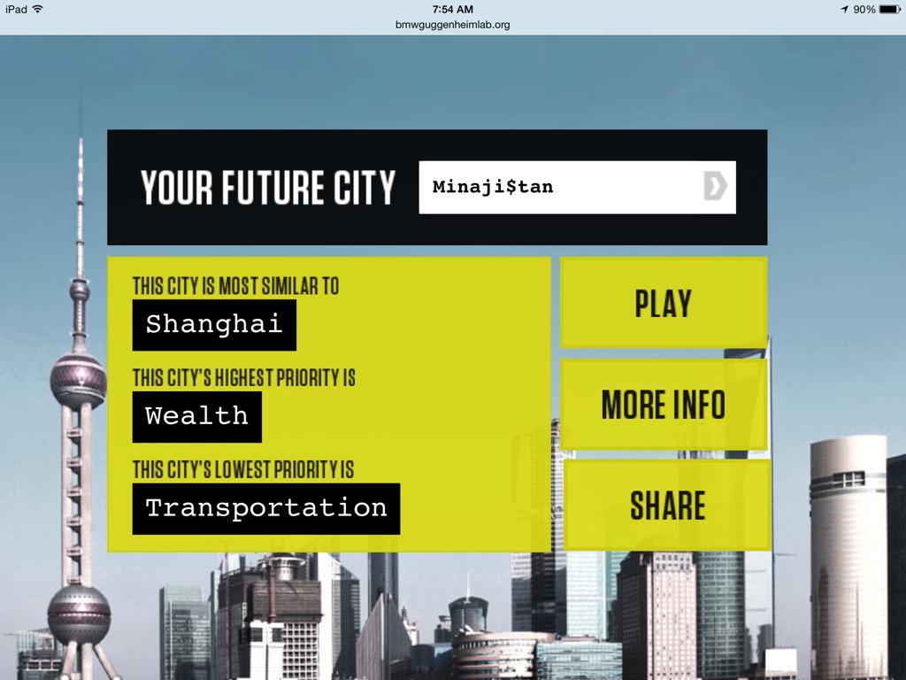 MichaelHuGeo's tweet photo. My preferred city is apparently Shanghai http://t.co/3TbABbhcQZ