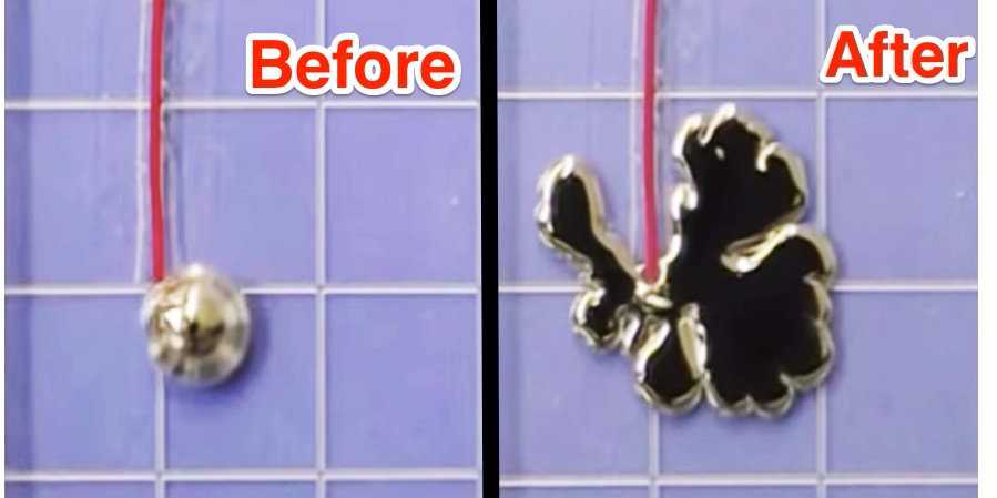 BusinessInsider's tweet photo. Liquid metal discovery paves way for shape-shifting robots: http://t.co/qthQgXbVig http://t.co/wSABHer2Kv