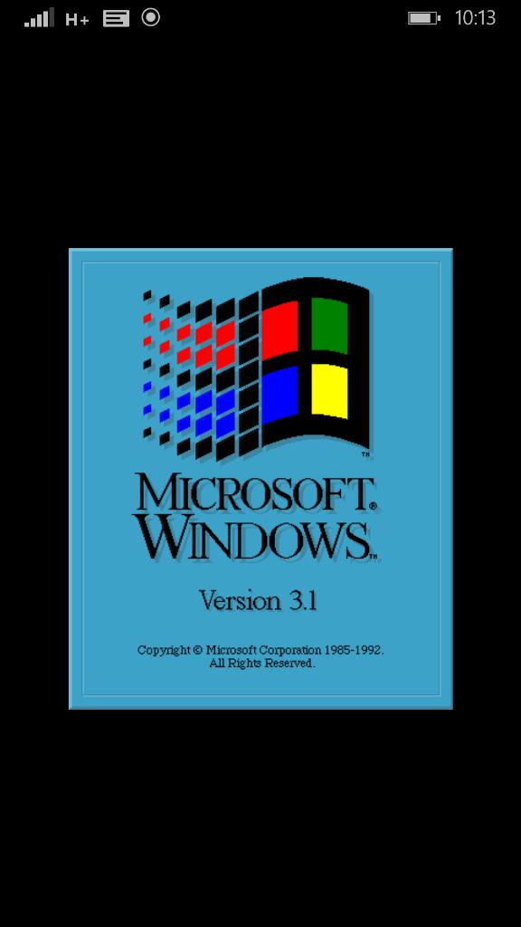 sebagomez's tweet photo. Windows 3.1 Mobile #MSDOSMOBILE http://t.co/F1xMONU4JO