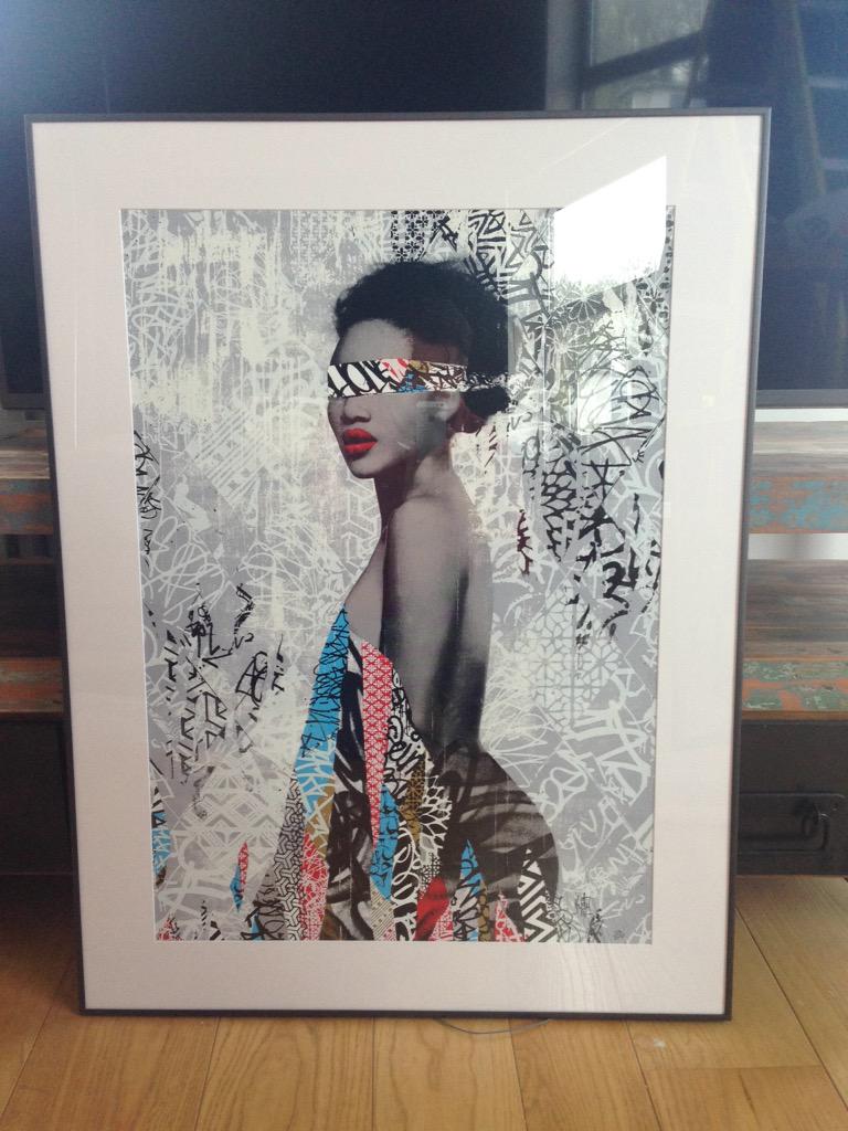 PW_Apartments's tweet photo. Just had our @hushart piece framed for our new river loft apartment. Love it! http://t.co/YksjIyJWxF