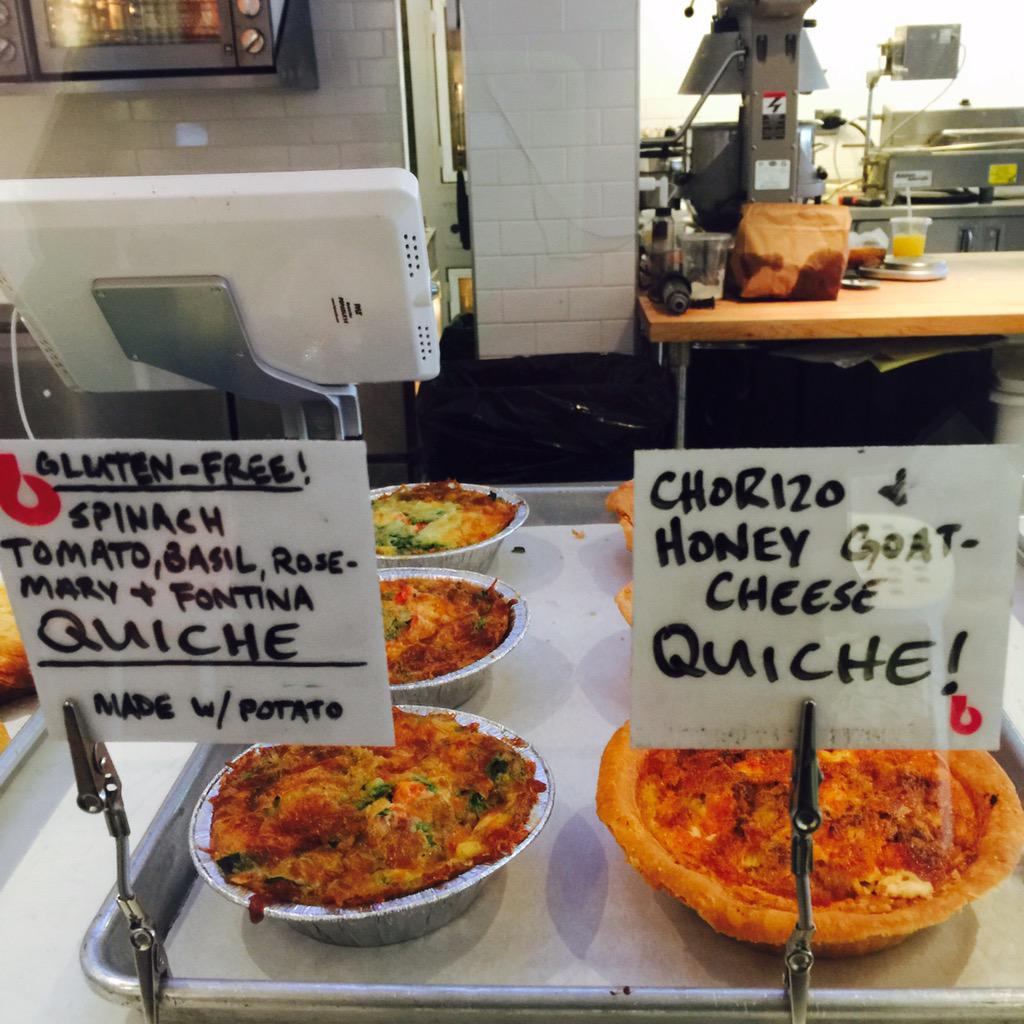 #glutenfree tomato, basil, rosemary &amp; fontina quiche made with indoor farmed herbaceous goodness:)