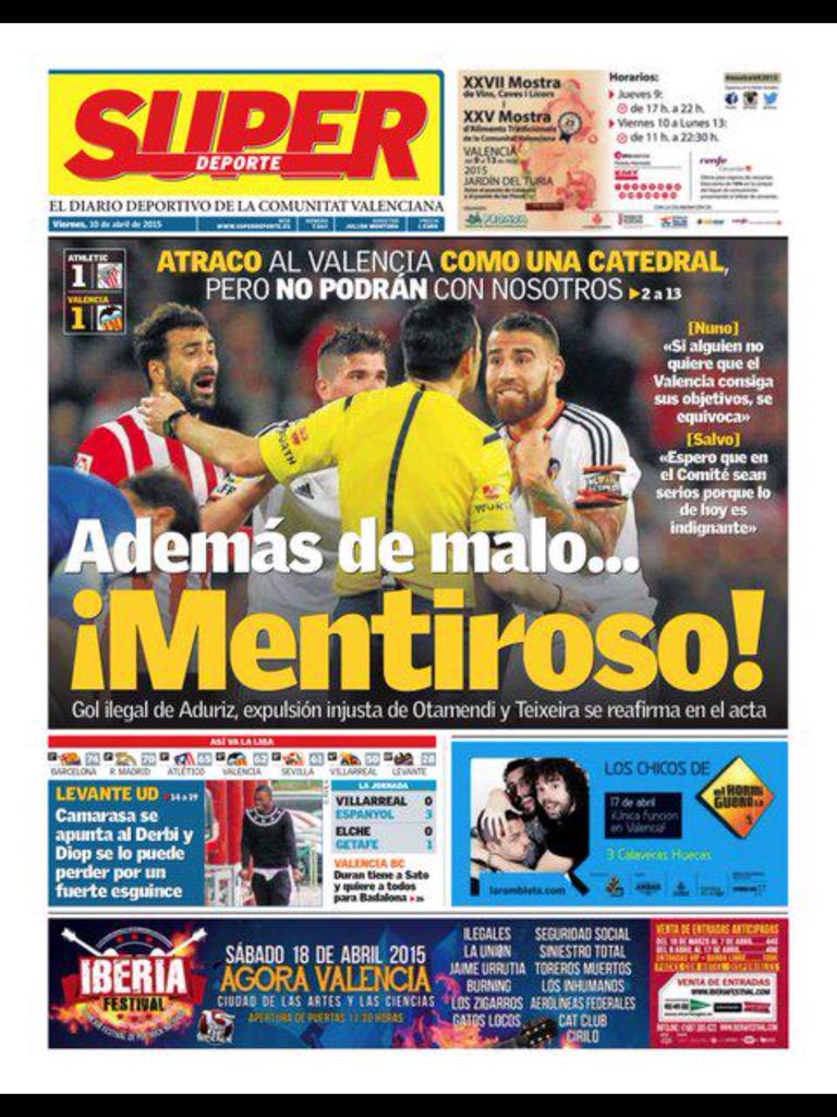 La LFP estudia denunciar la portada de ho de SUPERDEPORTE