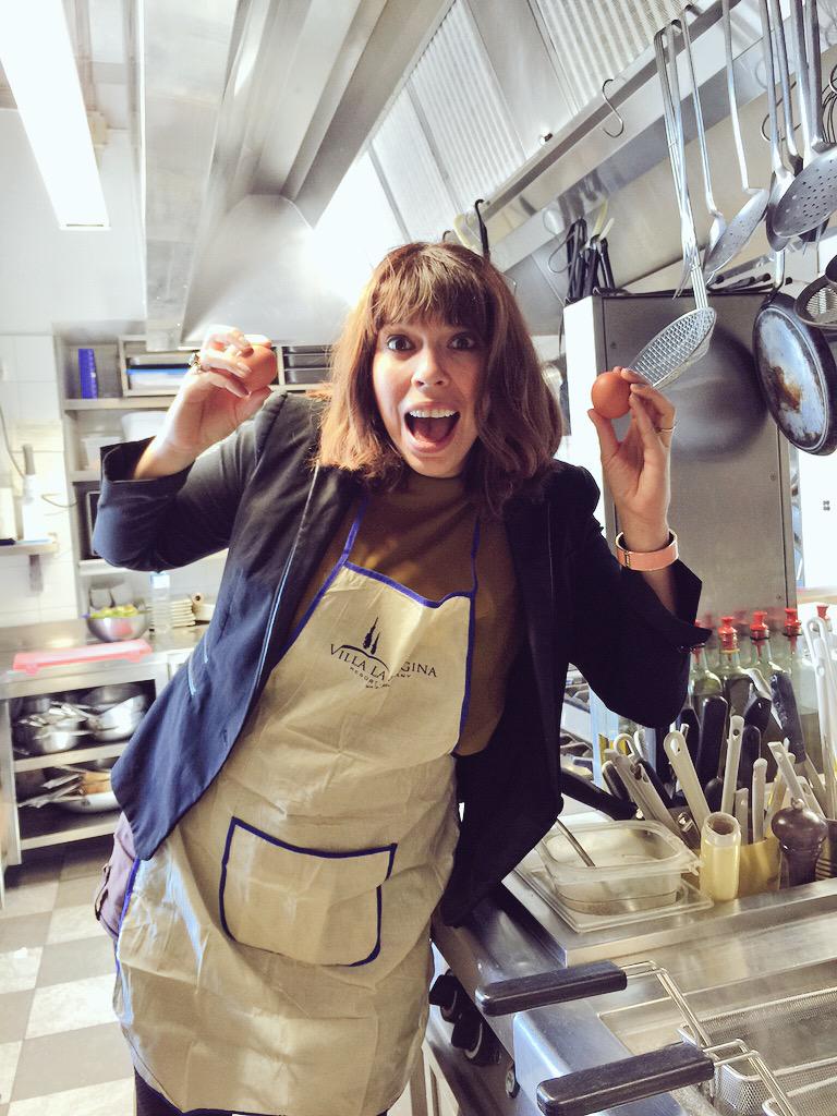 In the kitchen of Chef Federico at Hotel Villa La Palagina in #Valdarno, we are really excited (and dangerous)