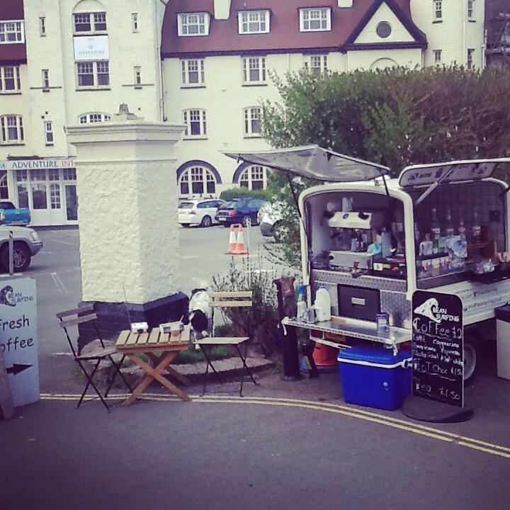 Good morning all the coffee is on so swing by for your fix #Bude #coffee #Cornwall