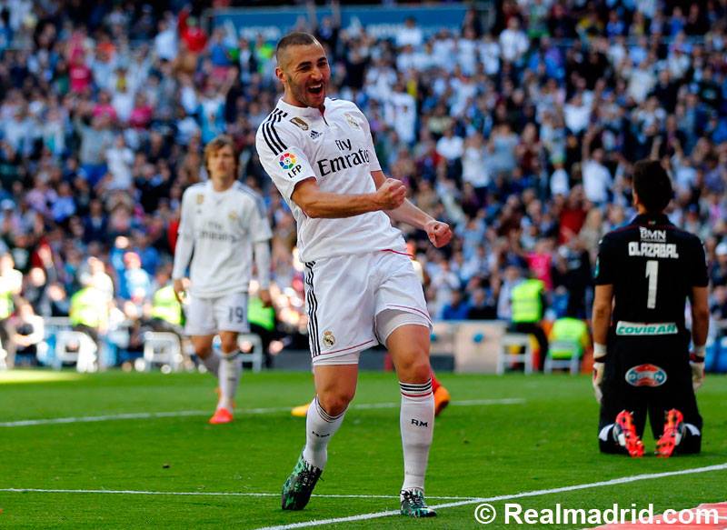 realmadridfra's tweet photo. SAIS-TU QUE: @Benzema a déjà à son actif 133 buts avec le Real! ENORME! #HalaMadrid http://t.co/5VFrSPa6sz