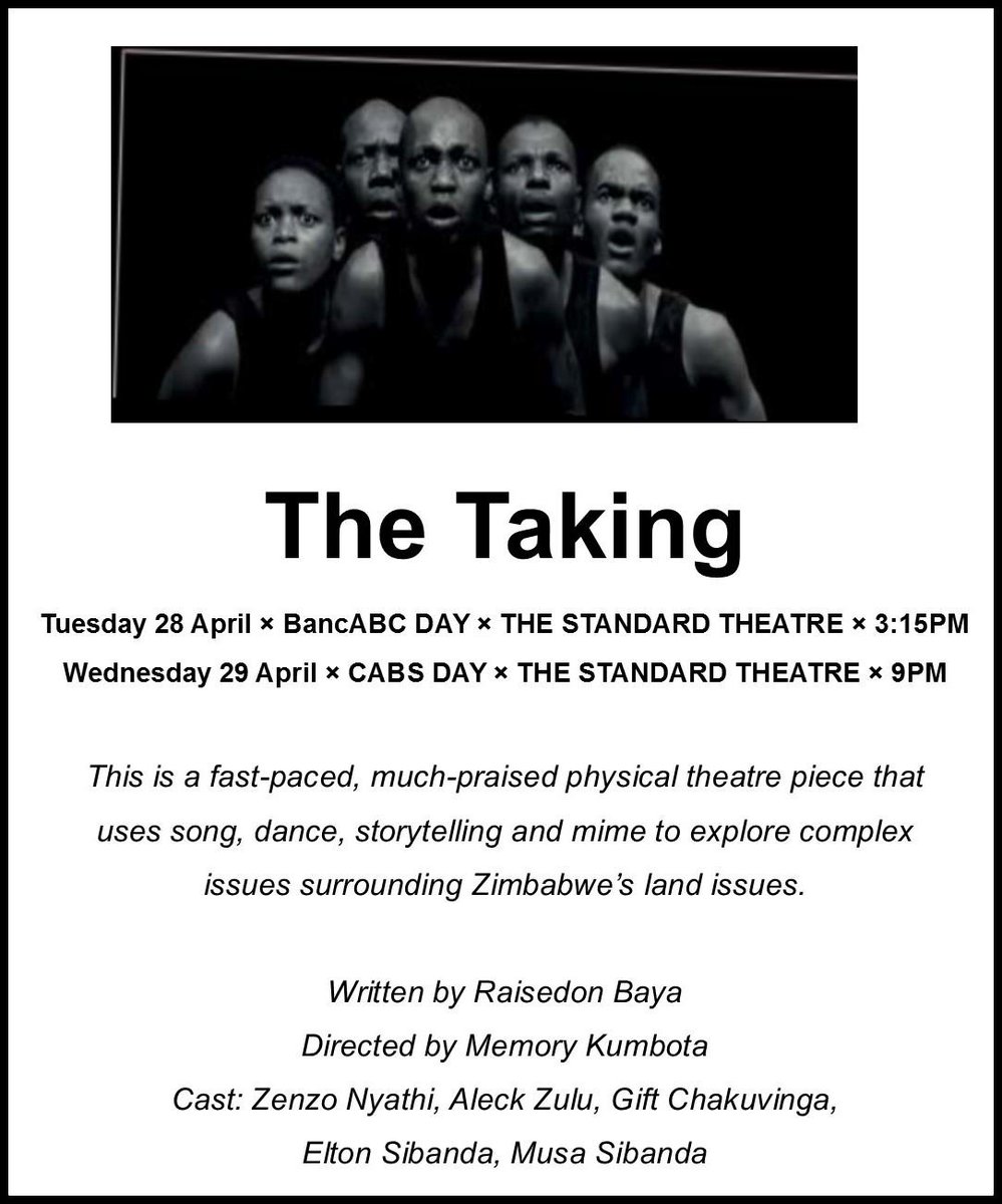 The Taking at #HIFA2015. Cc <a href="/hifa_Official/">HIFA</a> <a href="/RaisedonB/">Raisedon Baya</a> <a href="/MgciniNyoni/">🇿🇼Mgcini Nyoni🇿🇼</a>