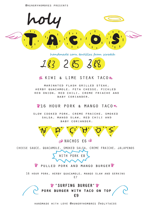 Guerrilla_Eats's tweet photo. This looks belting. @hungryhombres are treating us to #holytacos on Saturday night… http://t.co/9zYall5ZLR