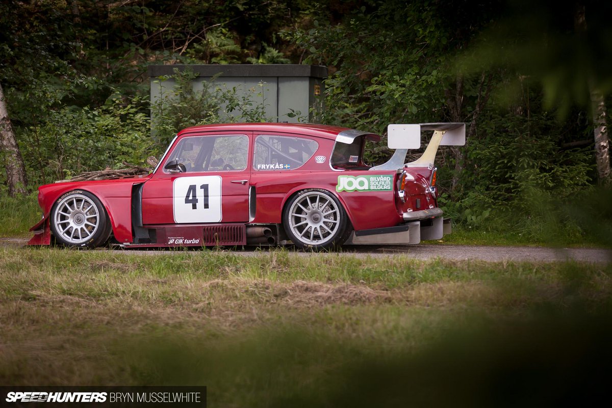 Speedhunters's tweet photo. A Ford Anglia gone wild. Full story here: http://t.co/yI1ZMzTQcg #FeatureCarFavourites http://t.co/ZbeNpBkEt7
