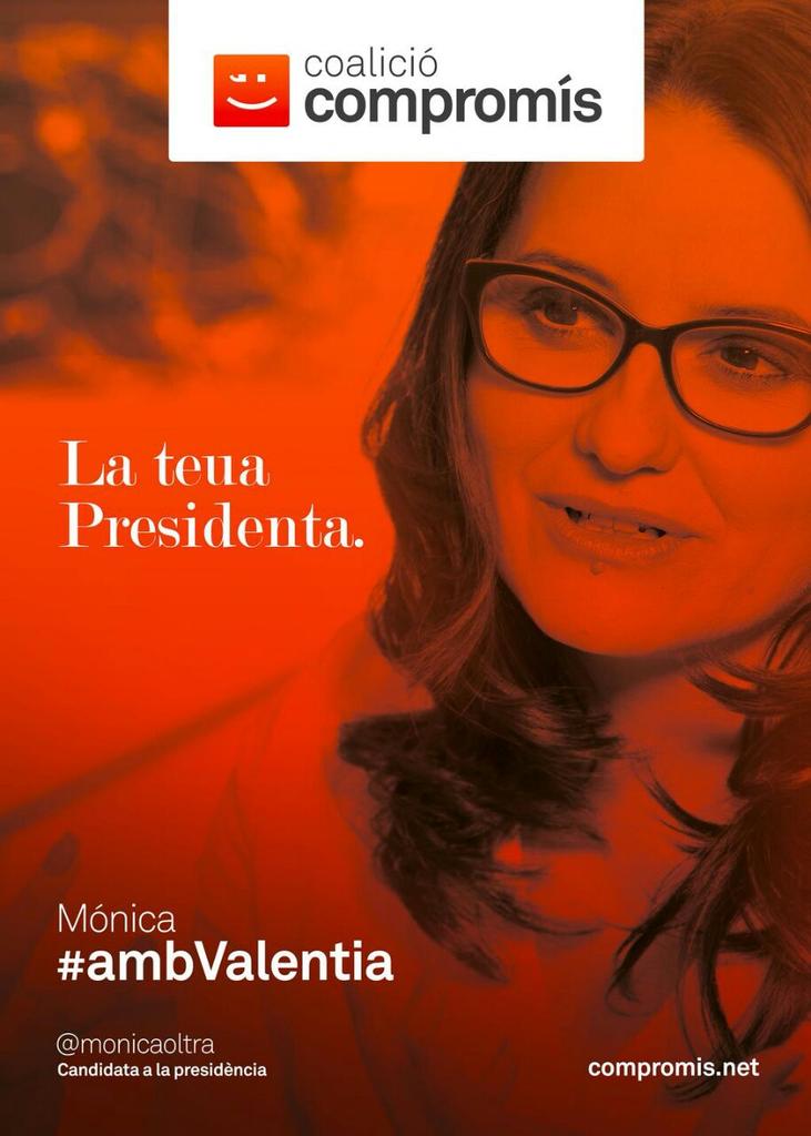 Perquè cal un canvi real, per el nostre futur, perquè sera la nostra presidenta <a href="/monicaoltra/">Mónica Oltra Jarque</a> #ambValentia