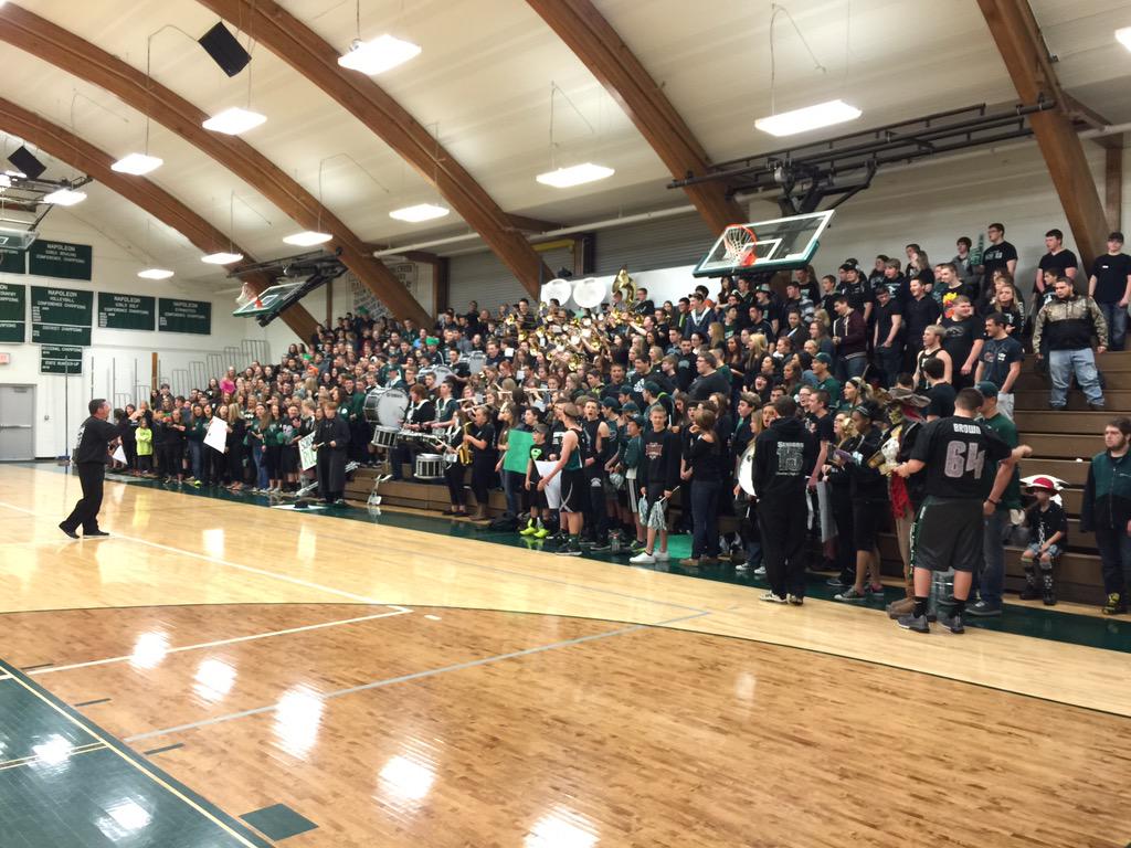 Napoleon welcomes <a href="/wilxTV/">WILX News 10</a> #SchoolsRule