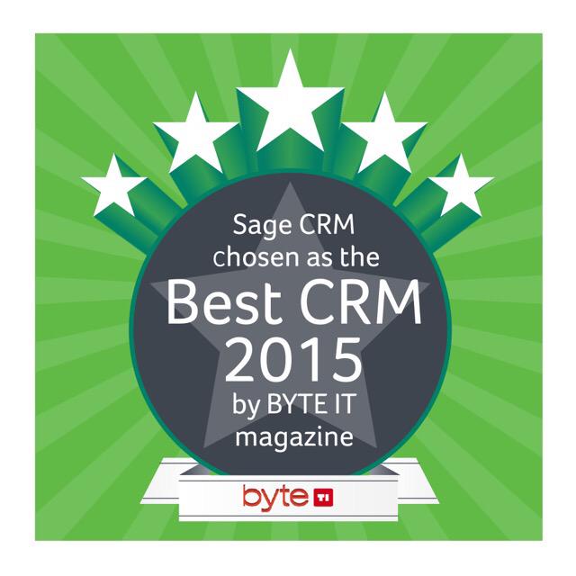 SRA_MAROC's tweet photo. @SageCRM élue comme la meilleure #CRM de l'année 2015 par le Byte IT Magazine http://t.co/wsdqnJe8LX