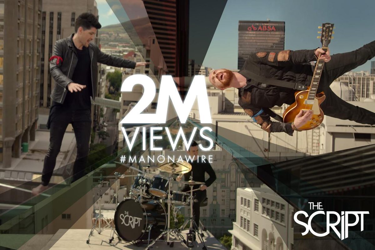thescript's tweet image. EPIC! #ManOnAWire has hit the 2 million mark on Youtube! All thanks to you #TheScriptFamily!
smarturl.it/ManOnAWirevid