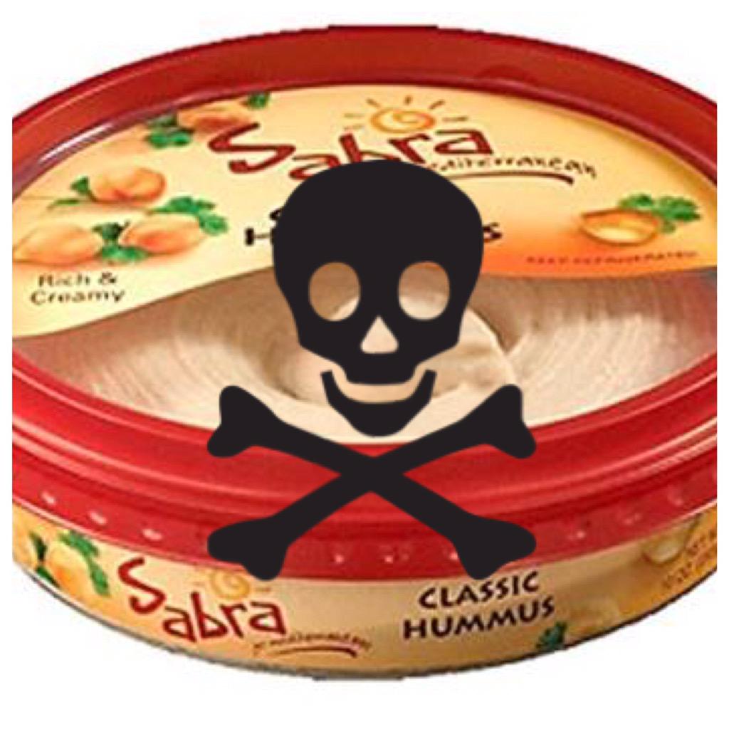 1ChefRasheed's tweet photo. #sabra has massive recall. Never buy their #hummus it is garbage! #foodie. I sell hummus @WPBGreenMarket #organic http://t.co/y5wnIUIaZF