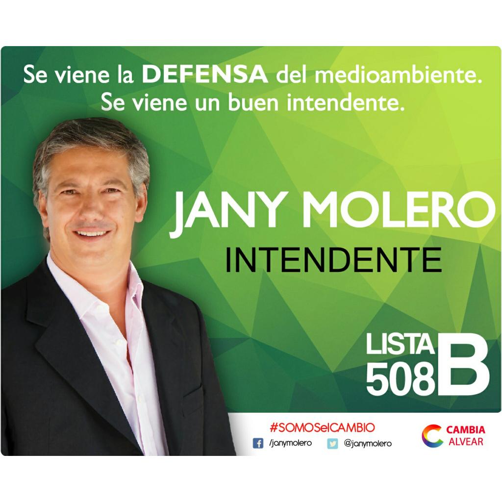 janymolero's tweet photo. Se viene la DEFENSA del medioambiente. Se viene un BUEN INTENDENTE.

#SOMOSelCAMBIO
#JanyMoleroIntendente
Lista #508B http://t.co/VNhtW2wbk9