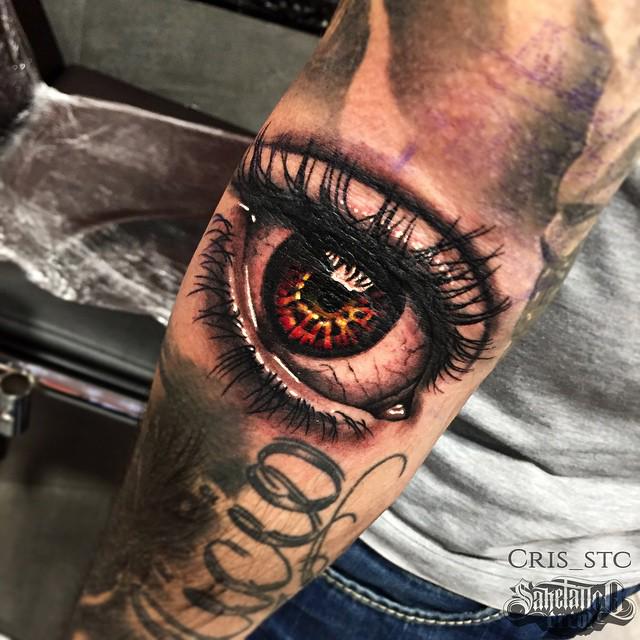 61 Mind Blowing Eye Tattoos On Arm  Tattoo Designs  TattoosBagcom