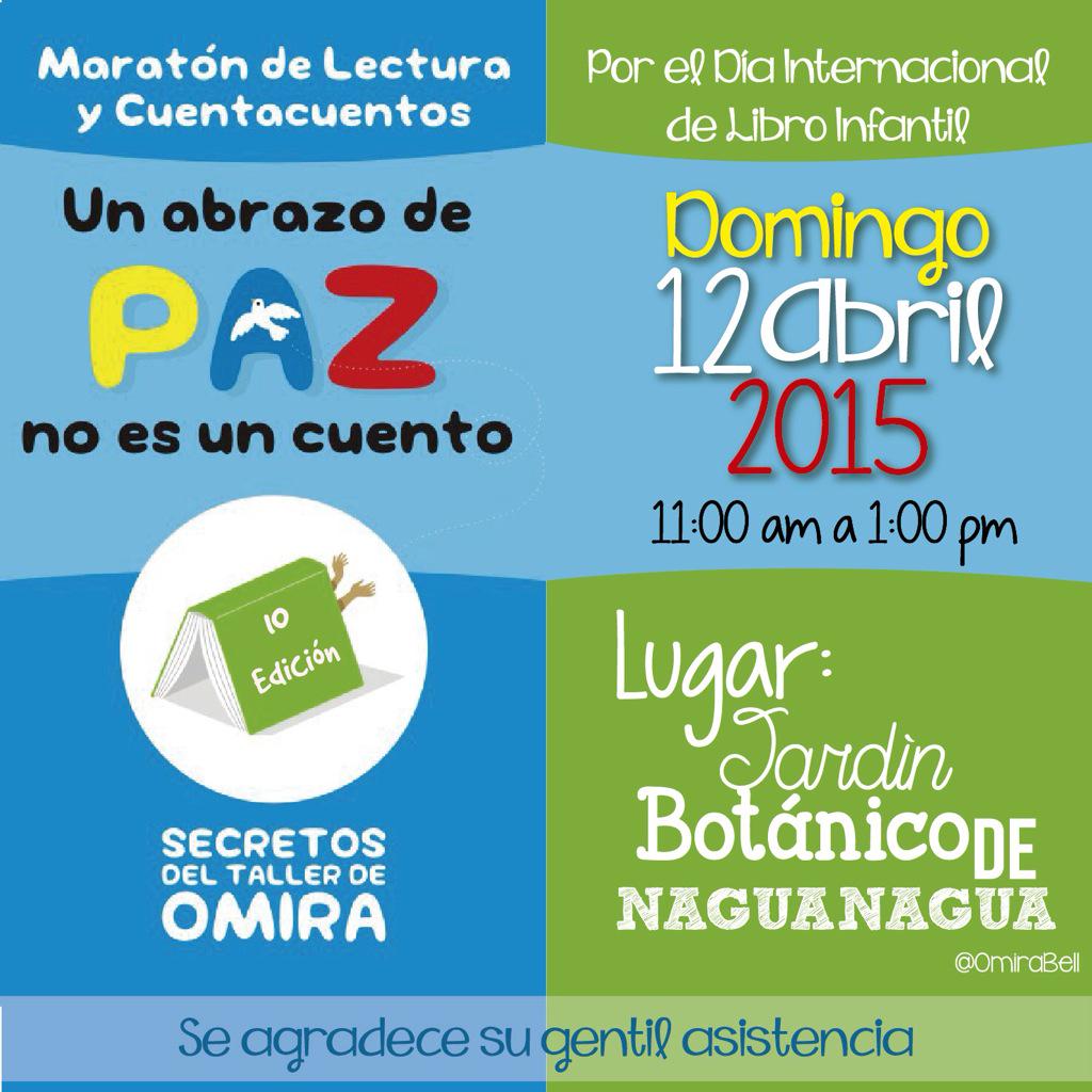 OmiraBell's tweet image. Invitación al Maratón de Lectura y Cuentacuentos actividad para niños en Naguanagua @el_carabobeno