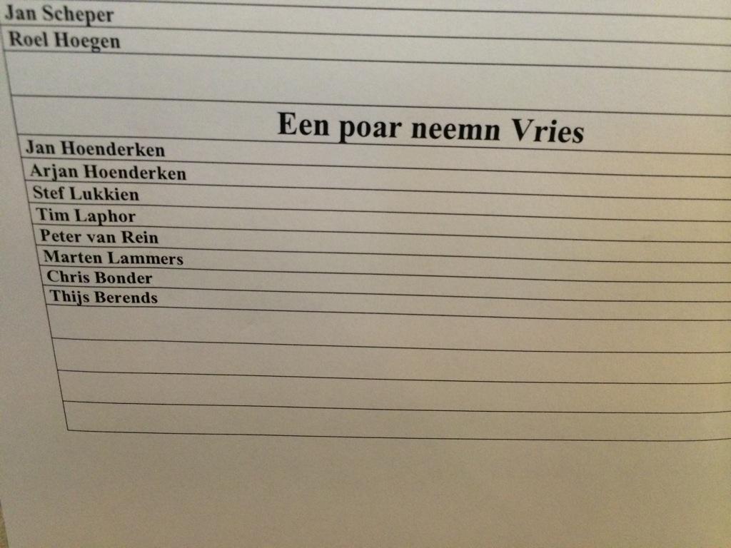 Martenl88's tweet photo. Klaverjastoernooi in Zuidlaren! Wij zullen Vries moeten vertegenwoordigen :) http://t.co/9vsnygOclO