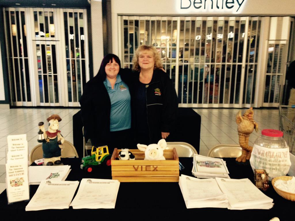 We are at the Volunteer Fair at Woodgrove Centre.