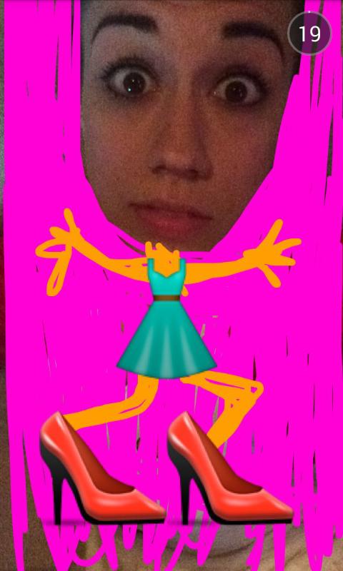 YouTuberCaption's tweet image. When you get creative with snapchat