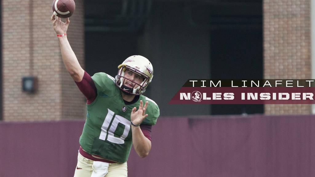 Seminoles's tweet photo. ICYMI: @Tim_Linafelt's 5 things to watch in today's @FSU_Football #NolesSpringGame. http://t.co/HIgLfU5HSY http://t.co/DBZpx9SVY2