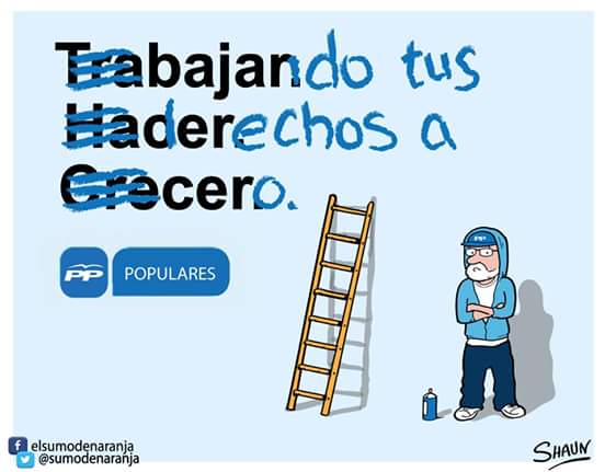 geapaton's tweet photo. TRABAJANDO TUS DERECHOS A CERO. http://t.co/XipzI0hv00