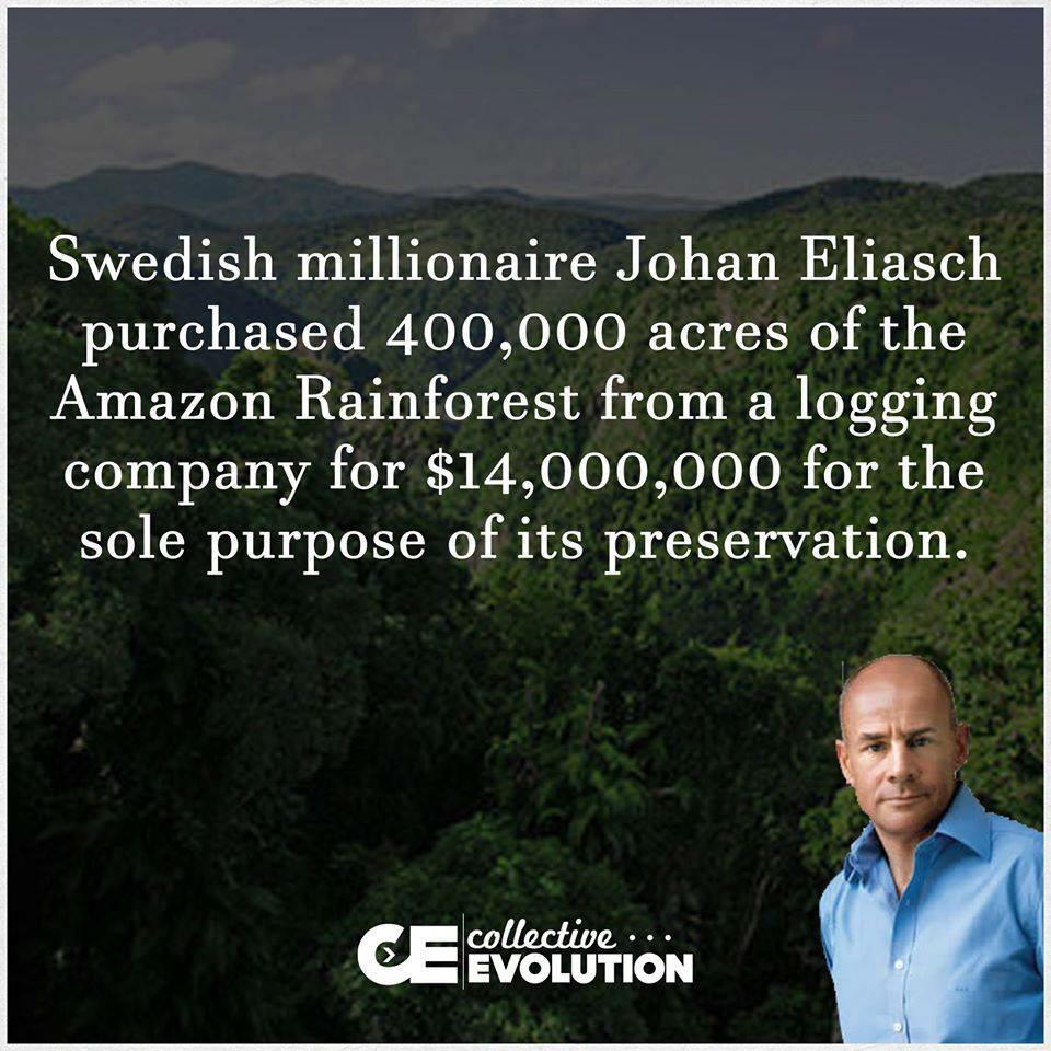 WealthX's tweet photo. Happy Friday! This is what we call #givingback #forgetROI #ecophilanthropy #respect http://t.co/FsNqJQouR4