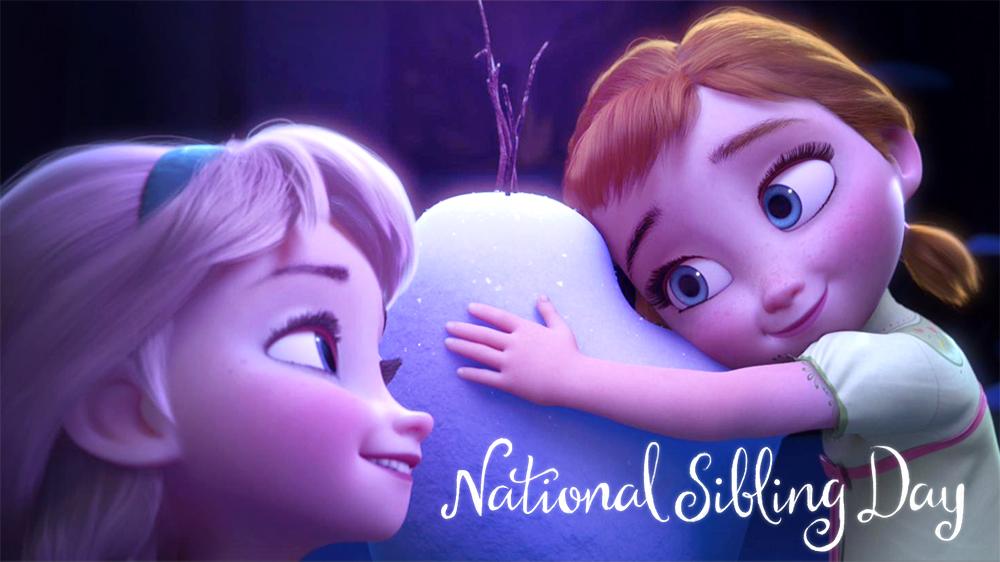 Disney's tweet image. "So we have to play!" Happy #NationalSiblingDay!