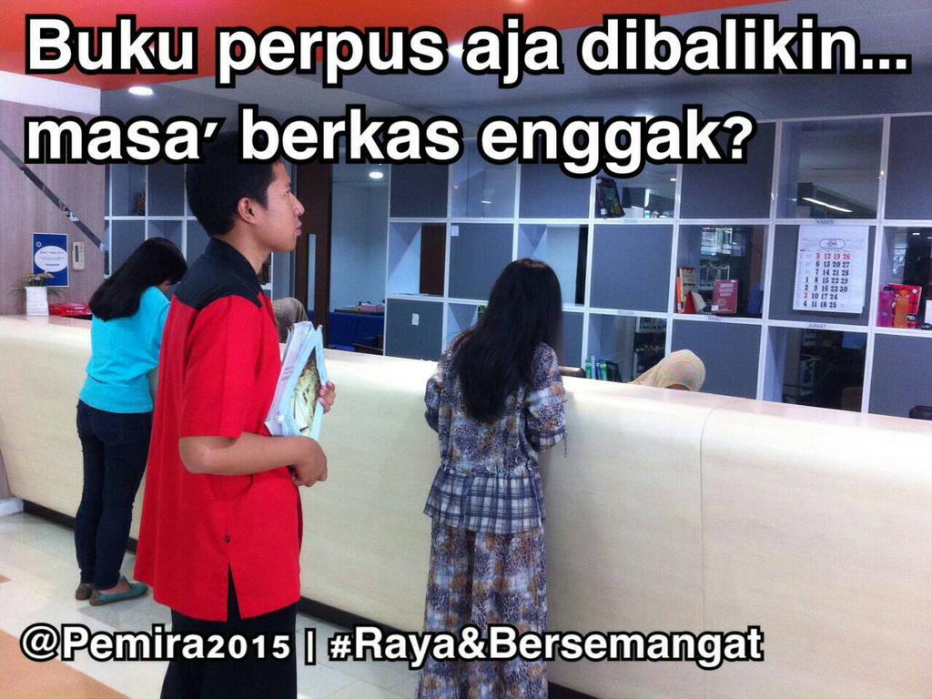 "Balikin buku perpus tepat waktu ah biar ga denda"
kalo BALIKIN BERKAS?gimana? #H-1 <a href="/HMRH_ITB/">HMRH ITB</a> <a href="/HMFT_ITB/">HMFT-ITB</a> <a href="/IMAG_ITB/">IMA Gunadharma</a>