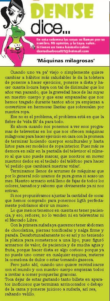 Clavitaa's tweet photo. Denise Dice hoy: Máquinas milagrosas @DeniseBarbozaCh http://t.co/T9BhLY0QKV http://t.co/1Bvvfz68XA