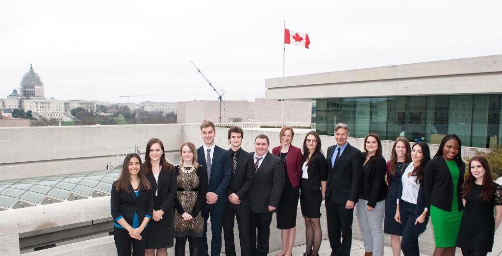 PariseauJeanne's tweet photo. Intern 2015 @canadaembassy in Washington D.C. with ambassador Gary Doer @connect2canada http://t.co/AZ3446k2BJ