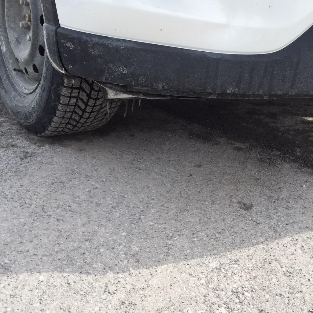 bcostello4's tweet photo. $1400 damage done to my 2014 cx5 due to poor road conditions on Rosedale... @CornerBrook http://t.co/c6do9WggMe