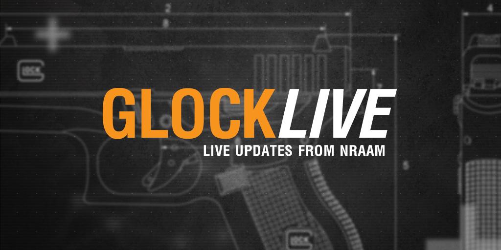 GLOCKInc's tweet photo. GLOCK is bringing straight to you this year's #NRAAM. Register for tomorrow's #GLOCKLive at http://t.co/WLmAbdysNC http://t.co/Pas6VL0Iho