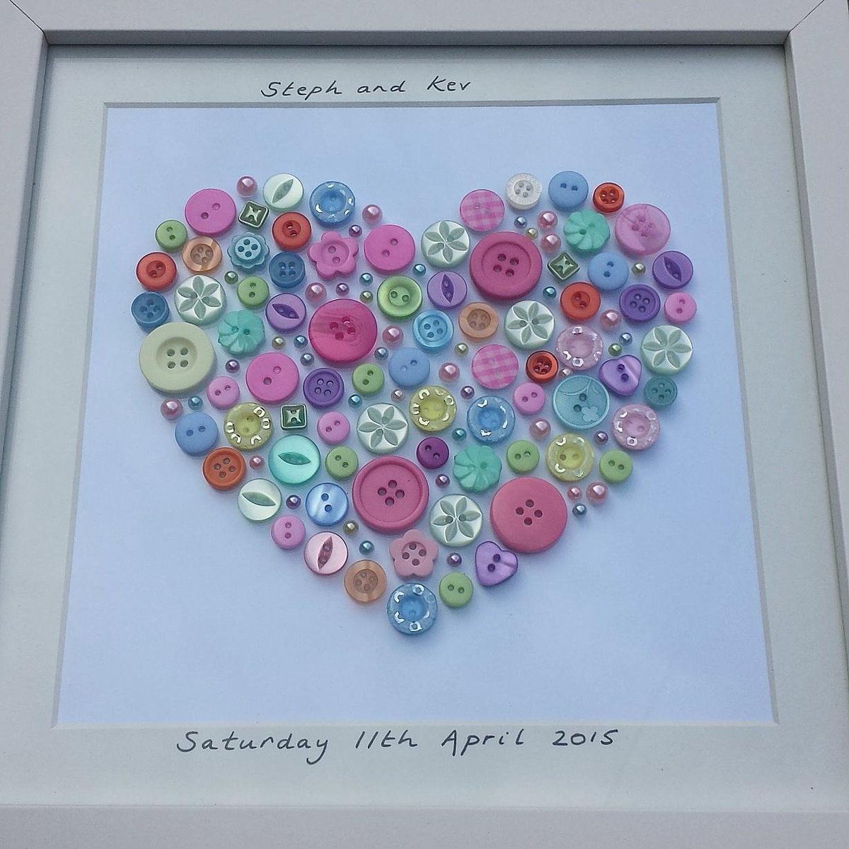 cutebuttongifts's tweet photo. Spring colour scheme for tomorrows wedding at @asyoulikeitjes Enjoy Steph and Kev xx #buttonart #Newcastle #jesmond http://t.co/yQAPnE0Tkm