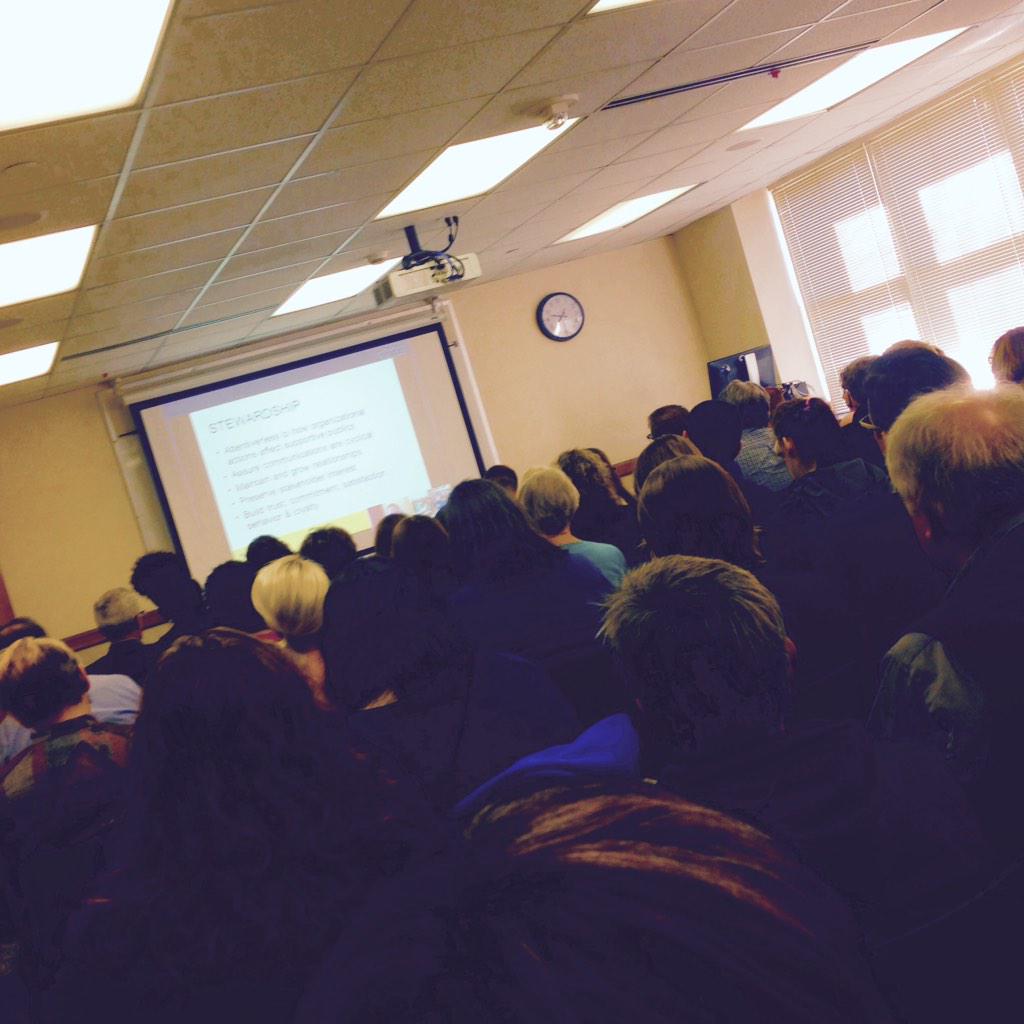 Saralyns's tweet photo. Attending a session on #socialmedia in #philanthropy @uiowa #fpcforum15 http://t.co/IEUf7EwJzm