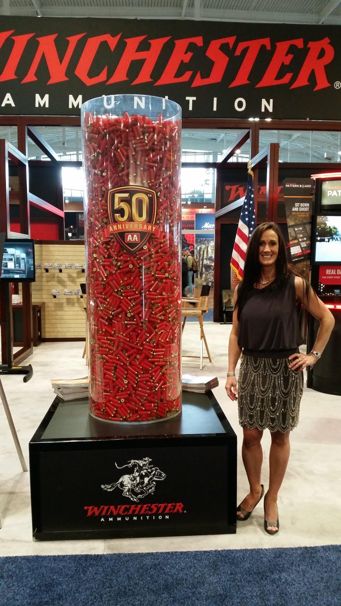 winchester's tweet photo. Can you guess how many shells there are? RT your guess. Closest 5 will win an AA ammo case loaded with ammo and gear http://t.co/WYRWNoOvdX